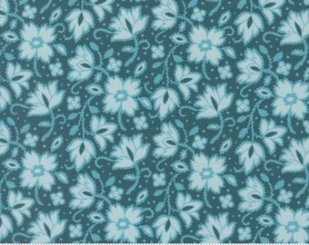 Parlor Soul Shine Peacock 11963 16 by Crystal Manning, Moda Fabrics -sold by the half yard, Soul Shine Florals