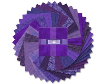Amethyst Royale - 10 Karat Gems - 10" Squares layer cake by Wilmington Fabrics - 42 prints in stacker 512 7 512