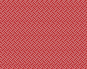 Classic Caskata Wicker Red - 100% quilters cotton - Riley Blake Designs, C10385-Red, sold by 1/2 yard
