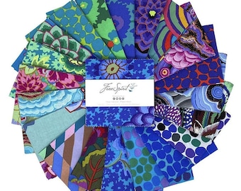February 2022 - Neptune Charm Pack - By Kaffe Fassett Collective For Free Spirit Fabrics FBCPGP.FEB22Neptune