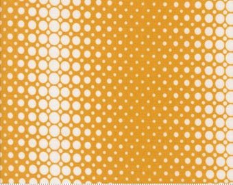 Color Crush Honey 10885 27 by Vanessa Christenson, V and Co. for Moda Fabrics -sold by the half yard, Vibes Dots, Stripes, yellow gold
