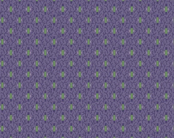 Vera's Garden Dashes Purple by Vicki McCarty for Riley Blake Designs, C16994-PURPLE sold by half yard