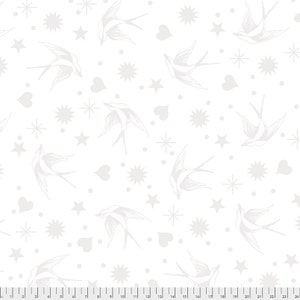 Fairy Flakes in Paper | Linework by Tula Pink | Freespirit Fabrics PWTP157.PAPER | Cotton Fabric | Apparel, Quilting, sold by the half yard