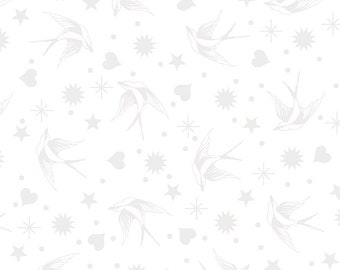 Fairy Flakes in Paper | Linework by Tula Pink | Freespirit Fabrics PWTP157.PAPER | Cotton Fabric | Apparel, Quilting, sold by the half yard