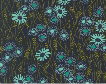 Color Crush Indigo 10881 14 by Vanessa Christenson, V and Co. for Moda Fabrics -sold by the half yard, Mingle Florals