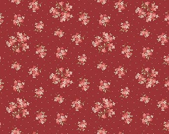 Lighthouse Red Roof Sand Verbena by Laundry Basket Quilts - Premium Cotton - Sold by Half Yard Cuts A-1479-R