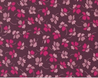 Color Crush Plum 10882 20 by Vanessa Christenson, V and Co. for Moda Fabrics -sold by the half yard, Bloom Florals