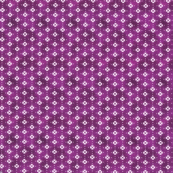 Camille Plum by Debbie Beaves: Cotton Quilting Fabric by Flowerhouse for Robet Kaufman FLHD-21949-24 PLUM,  sold by half yard