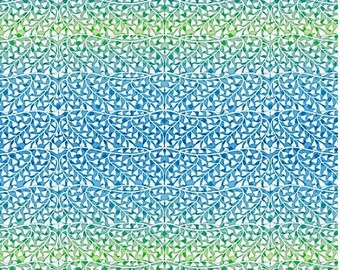 Ombre: Birds in Paradise by Catalina Estrada for FreeSpirit , 100% Cotton fabric, PWCE010.XOMBRE, sold by half yard