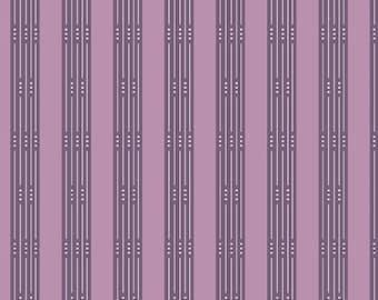 Plum Purple, Pattern: Throughline, by Giucy Giuce Fabric from the Attic Collection, Andover Fabrics, Inc sold by Half Yard A-9977-P