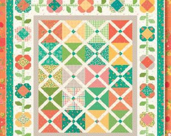 Heather Peterson Plaid and Posies Quilt Pattern