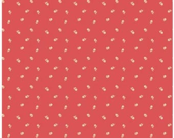 Sweetbriar Flower Scatter Paprika - 1/2 Yard by Rachel Erickson from Sweetbriar For Riley Blake - C14026-PAPRIKA