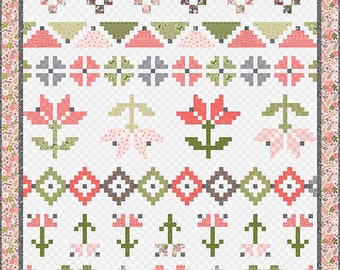 Knitted Row-Along Sew-Along Quilt Boxed Kit by  J. Wecker Frisch and Katie Frisch - 64 1/2" x 64 1/2" Riley Blake Designs #KT-11950