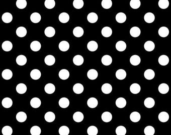 Ink white black Pom Poms by Tula Pink True Colors All Stars | Freespirit Fabrics PWTP118.Ink | Cotton Fabric | Apparel, Quilting