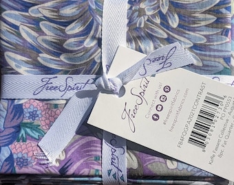 KAFFE FASSETT Contrast Fat Quarters, Fat Quarter Fabric Bundle, Quilt Fabric, Free Spirit Fabric, Cotton Fabric, 8 Pc Fat Quarter Bundle