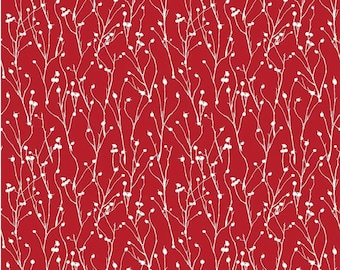Classic Caskata Twigs Red - Half Yard 100% quilters cotton - Riley Blake Designs C10384-Red