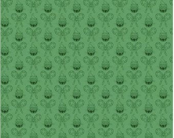 Christmas with Scaredy Cat C13534 Green - Riley Blake Designs - Candy Canes, Cats - Quilting Cotton Fabric, sold by the half yard