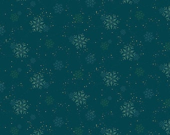 In From the Cold Snowflakes Navy by Heather Peterson for Riley Blake Designs - C14865-NAVY - 1/2 Yard Increments, Cut Continuously