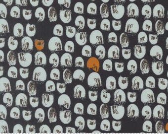 Balisong Midnight 11664 12, Designed by Zen Chic for Moda Fabrics -sold by the half yard, Shell Mosaic Geometrics