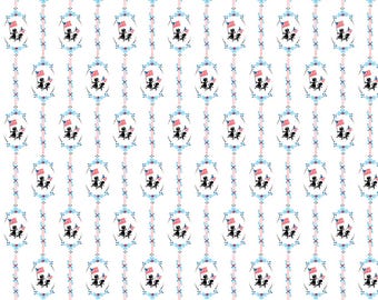 Children March On - White || Happy Birthday, America by Mary Engelbreit for Free Spirit Fabrics, sold by Half Yard, PWMY024.WHITE, patriotic