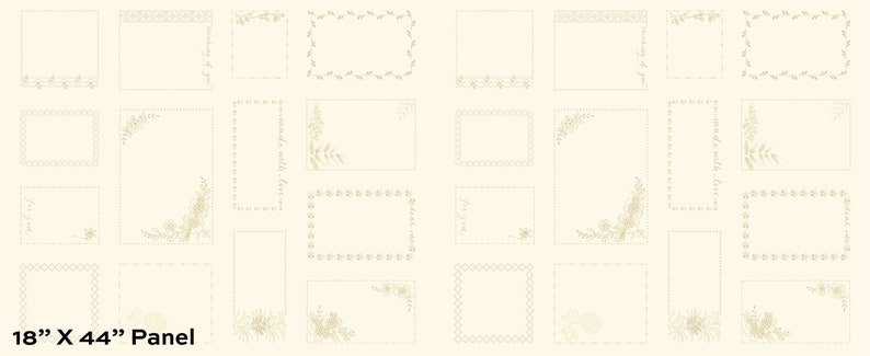 Bluebird by Edyta Sitar, Color - Cream, Pattern - Made With Love Bluebird by Edyta Sitar, Color - Cream, Pattern - Made With Love