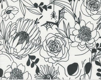 Noir Ghost 11540 21 Moda by Alli K Design for Moda Fabrics -sold by the half yard, moth