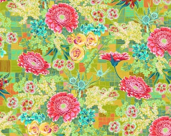 Tapestry - Meadow from Vivacious by Anna Maria for Free Spirit Fabrics, 100% cotton lawn fabric, CLAH001.Meadow, sold by the half yard