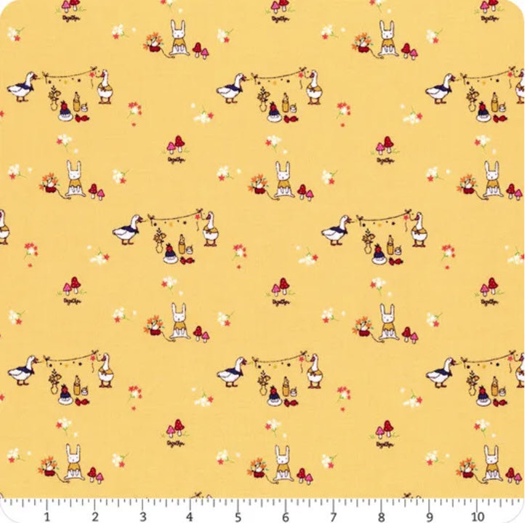 Hidden Cottage Friends Sunshine by Minki Kim for Riley Blake Designs ...