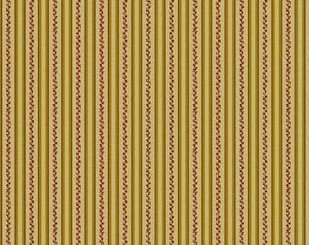 Primrose- Edyta Sitar - Laundry Basket, Color- Brass, Pattern- Morning Ray, 1/2 yd, 100% Cotton Andover Fabrics, A-187-NV