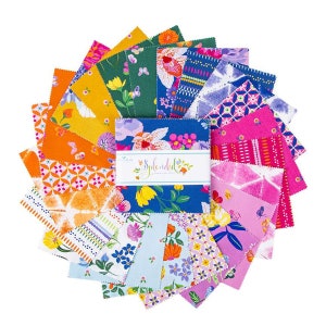 Splendid 5&quot; Stacker charm pack Bundles by Gabrielle Neil Designs for Riley Blake Designs- 42 prints in stacker  5-14310-42
