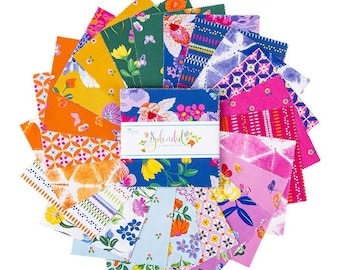 Splendid 5" Stacker charm pack Bundles by Gabrielle Neil Designs for Riley Blake Designs- 42 prints in stacker  5-14310-42