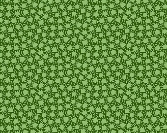 Retro HoHo by Renee Nanneman for Andover, Color Wintergreen, Pattern: Tree Sprinkles, sold by the half yd, A-581-G