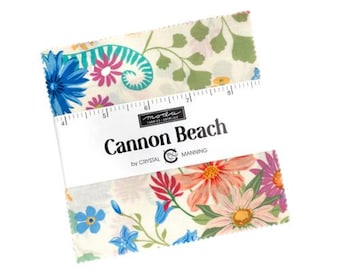 Cannon Beach Charm Pack 11970PP by Crystal Manning, Moda Fabrics, Moda Precuts, 42 5-inch Squares Charm Pack