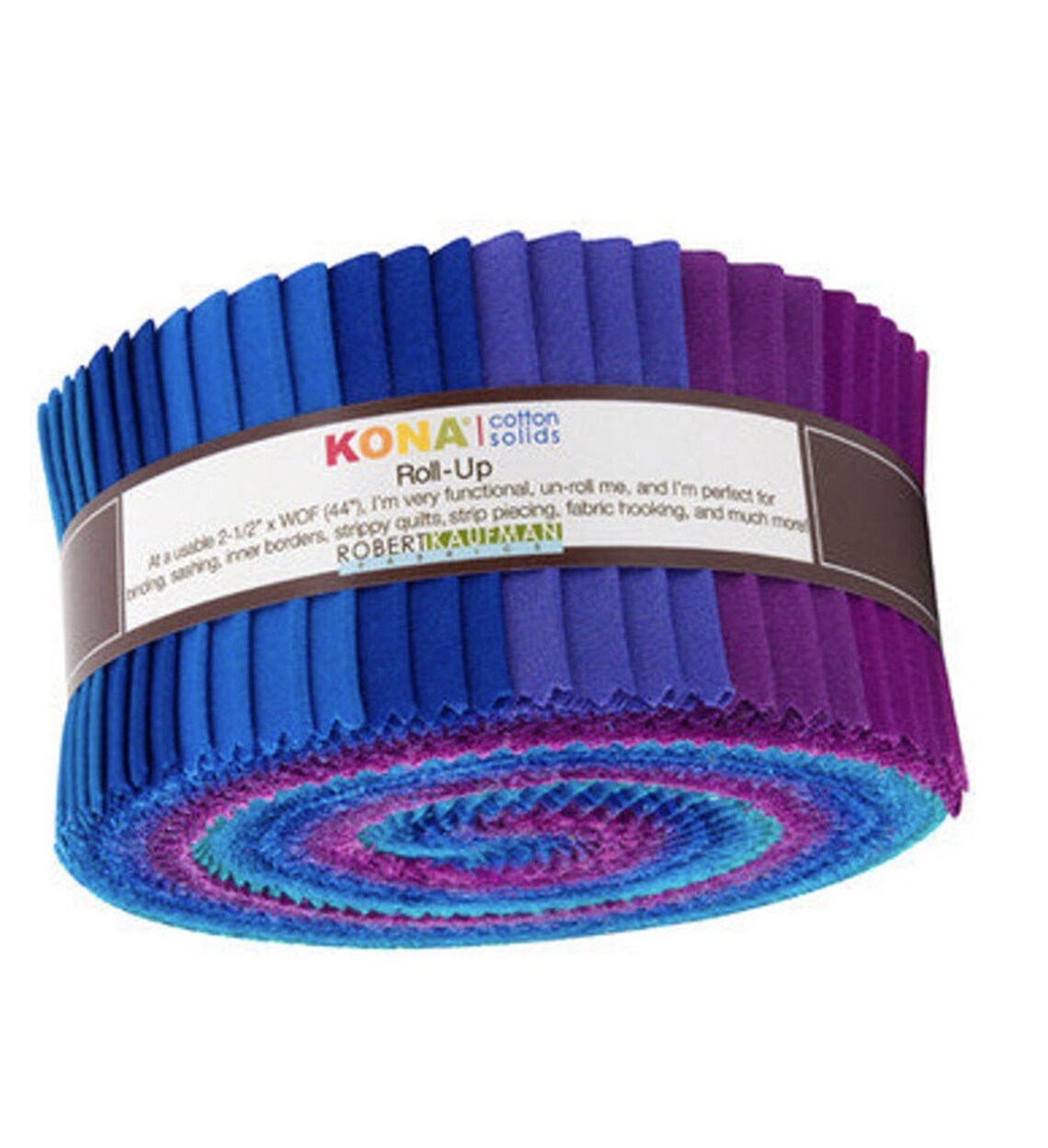 Peacock Kona Jelly Roll by Robert Kaufman 40 strips 2 Etsy