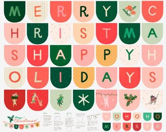 Tiny Christmas Panel Snow 37138 11 by Lizzy House for Moda Fabrics -sold by the panel 36" x 44" Panels