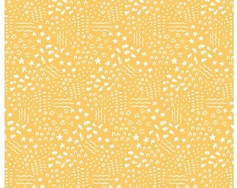 Get Your Cray-on with Crayola Dense Doodle Yellow, C15415-YELLOW, sold by the half yard