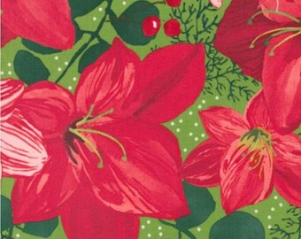 Winterly Christmas Lily 48760 12, Designed by Robin Pickens for Moda Fabrics -sold by the half yard