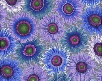 Philip Jacobs, Van Gogh, PWPJ111 Blue, Kaffe Fassett Collective Fabric, 100% Cotton by Free Spirit Fabrics 2012, sold by 1/2 yard
