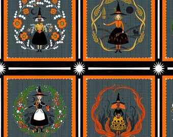 Witchy Ways - Panel - Witchy Ways by Cori Dantini for Free Spitit Fabrics -sold by the panel, Cut and Sew Panel 24" x 44", PWCD140.XPANEL