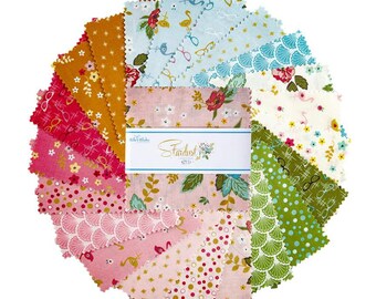 Stardust 5" Stacker charm pack Bundles by Riley Blake Designs- 42 prints in stacker  5-10500-42
