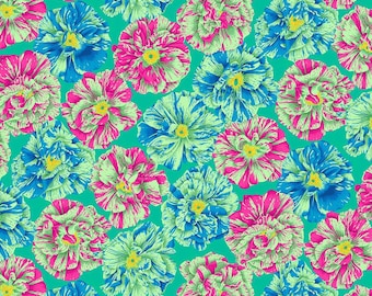 Kaffe Fassett Collective Feb 2026 Bouffant - Cool, Philip Jacobs, Free Spirit Fabrics, sold by half yard, PWPJ061.COOL