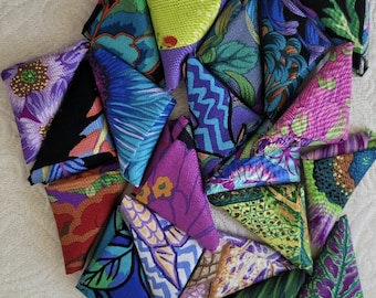 Kaffe Fasset Dark Collective Aug 2021 Dark - 9x10 10x10, 9x11, fat 16ths, fat sixteenths scraps - choose 6 or 13 or 20 to a fabric bundle