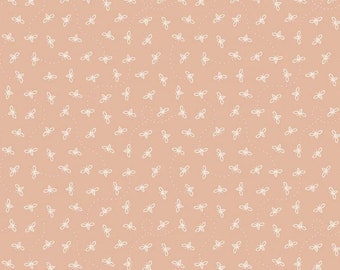 Harmony Bees Apricot - Riley Blake Designs - Honeybees Bee 1/2 Yd cuts, 100% cotton, C11096