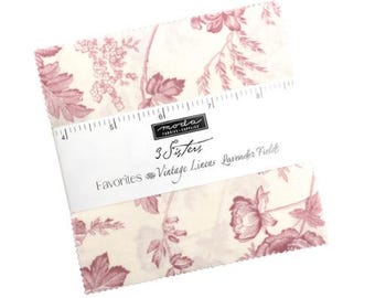 3 Sisters Lavender Fields Charm 44361PP, Moda Fabrics, Moda Precuts, 42 5-inch Squares Charm Pack