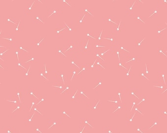 Pin Drop Riley Coral by Riley Blake Designs, 100% Quilting Cotton Fabric Sold by Half Yard, C615-Riley Coral