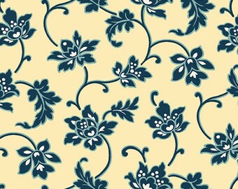 Annabella by Renee Nanneman Trumpet Vine Yellow A-9717-Y by the half yard - Andover Fabrics