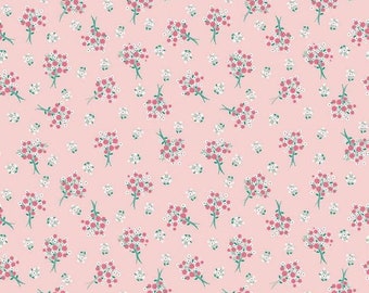 Singing In The Rain, Bouquets Fabric, Riley Blake, C9363-BABYPINK, Floral Fabric, Cotton Quilt Fabric, Quilt Fabric 1/2 Yd cuts