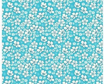 Here Comes the Sun Floral Peacock quilters cotton by the half yard - Sandy Gervais for Riley Blake Fabrics,  C14812-PEACOCK