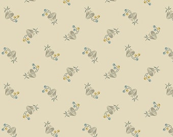 English Garden by Edyta Sitar of Laundry Basket Quilts for Andover, Color Biscuits, Pattern: Batchelor Button, sold by the half yd, A-797-L