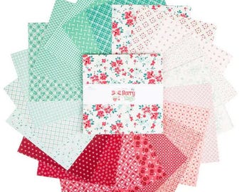 Lori Holt Berry & Sage 10" Stacker, Fabric Squares, Riley Blake Fabric, Layer Cake, 10-17380-42
